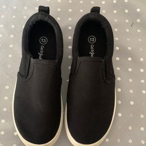 Cat & Jack Black Slip-On Shoes